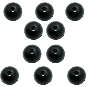 Stoper Black Cat Rubber Shock Bead 10mm 10buc/plic - Img 2