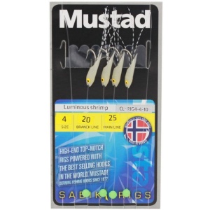 Taparina Mustad Luminous Shrimp Nr6 4buc/plic
