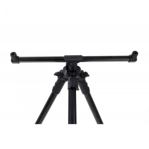 Tripod Telescopic Riverpod Elegance Feeder Pro – Detaliu picioare reglabile și filet metalic pentru suport de 2 lansete.