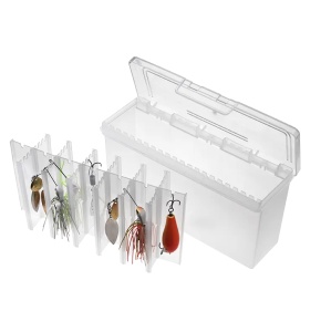 Valigetă profesională pentru pescuit Panaro Model 501 cu 5 compartimente și dimensiuni 420x303x400 mm – Cutie rigidă cu tăvi culisante în trepte, fabricată în Italia din polipropilenă rezistentă la impact, aditivi și raze UV.