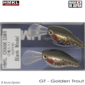 Vobler HMKL Crank 33MR Suspending (Custom Painted)Golden Trout