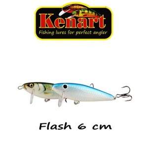 Vobler Kenart Flash 6cm 10g sinking Holografic Blue - Img 3