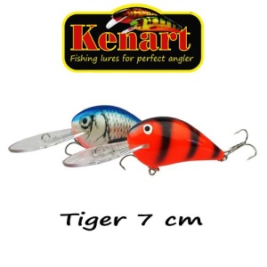 Vobler Kenart Tiger 7cm 20g floating Yellow Roach - Img 2