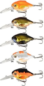 Vobler Savage Gear 3D Crucian Crank 4.6cm, 8.3g Sinking Black - Img 2