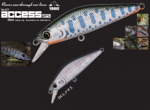 Vobler Yarie 677 Access Minnow S 50mm 3.6g D4 Himemasu - Img 2