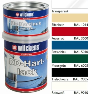Cutie vopsea poliuretanică bicomponentă Yachticon DD Hart Lack Wilckens 750ml pentru ambarcațiuni.