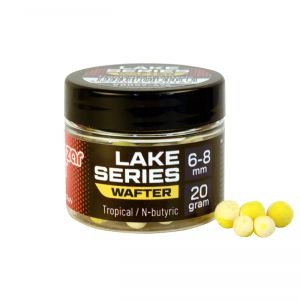 Wafter Benzar Lake Series 6–8mm – wafters cilindrice cu flotabilitate echilibrată, arome noi și culori vii, ideale pentru prezentări naturale la method feeder pe ape intens pescuite.