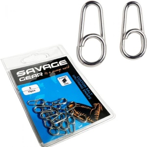 Agrafe Savage Gear Custom Salt Splitring Snaps 15buc/plic