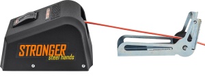 Anchoră electrică premium de proovă Stronger Steelhands 30 (SH-30), echipată cu motor de 85W la 12V, carcasă din plastic ABS rezistent la UV, ruliu din oțel inoxidabil, tambur cu frânghie de 30m și funcție de coborâre în cădere liberă (free fall).