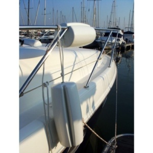Balon protectie acostare albastru seria A OCEAN Clip-On din spuma integrala PU solida cu bucse de nailon.
