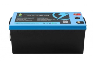 Baterie Elker LiFePO4 Lithium Battery 24v 100Ah Cu BMS Si LCD Indicator - Img 4
