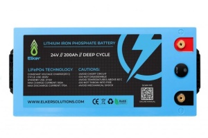 Baterie Elker LiFePO4 Lithium Battery 24v 200Ah Cu BMS Si LCD Indicator - Img 3