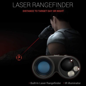 Binoclu digital ATN BinoX 4K Day&Night 4–16x cu iluminator IR, telemetru laser și streaming Wi-Fi pentru observație avansată outdoor