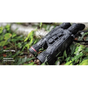 Binoclu termic și digital multispectral Hikmicro Habrok Pro HQ50L LRF – Dispozitiv optic premium de vânătoare echipat cu senzor termic de 640x512 pixeli (NETD <15mK), cameră digitală 4K UHD, telemetru laser de 1000m, iluminator IR de 850nm și ecrane duale