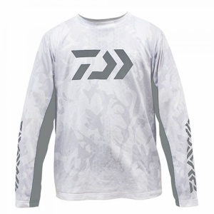 Bluza Daiwa UV Hex Jersey Fishing Shirt White