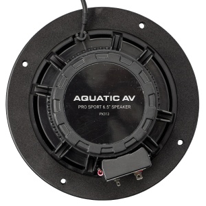 Boxe Aquatic PX312 Pro Sport (120W) – Pereche de difuzoare marine negre de 6.5 inch cu iluminare RGB LED integrată și finisaj sport rezistent la sare și radiații UV.