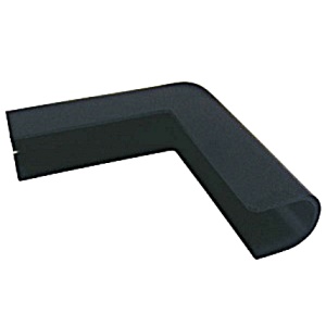 Capac Inchidere Brau Acostare L PVC Negru 90 Grade Osculati