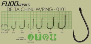 Carlig Fudo Delta Chinu W Ring Black Nickel - Img 5