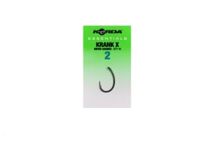 Carlige Korda Essentials Krank X Barbed 10 buc din sarma forjata X-strong cu tija curbata si varf cu spin.