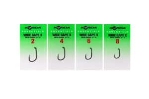 Carlige Korda Essentials Wide Gape X Barbed 10 buc din sarma forjata X-Strong cu varf beaked point si spin.