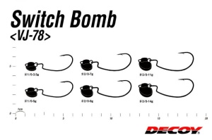 Carlige Offset Lestate Decoy VJ 78 Switch Bomb 2buc/plic - Img 5