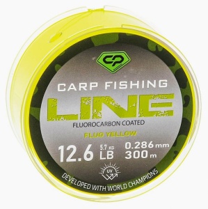 Fir Monofilament Carp Pro Carp Fishing Line Fluorocarbon Coated Fluo Yellow 300/1000m