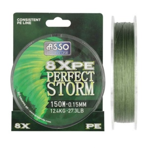Fir Textil Asso 8X Perfect Storm Moss Green 150m