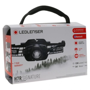 Lanterna frontală Ledlenser H7R Signature 1200 lumeni cu Bluetooth