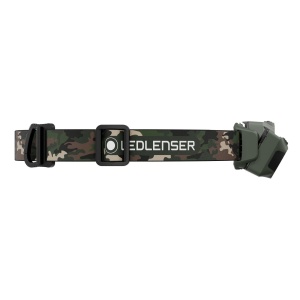 Lanternă frontală Ledlenser HF4R RGB Camo 650 lumeni cu lumini Roșu/Verde/Albastru, alimentare USB-C și protecție IP67.