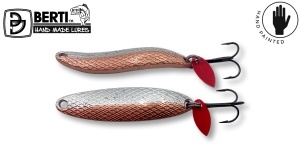 Linguriță Oscilantă Berti Taifun Custom Paint Nr.1 53mm / 9g Patrate Cupru-Nickel