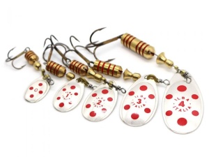 Lingurita Rotativa Ilba Tondo Decorated Silver/Red Nr3 7g - Img 6