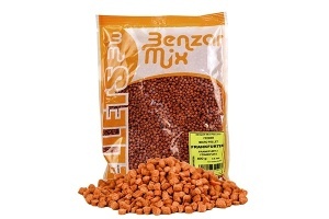 Micropelete Benzar Mix Feeder Micro Pellet 3.5mm – micropelete colorate cu aromă dulce, dizolvare rapidă și colare perfectă pe momitor, ideale pentru feeder și method feeder, în orice sezon