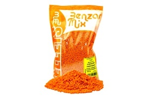 Micropelete Benzar Mix Feeder Micro Pellet 3.5mm – micropelete colorate cu aromă dulce, dizolvare rapidă și colare perfectă pe momitor, ideale pentru feeder și method feeder, în orice sezon