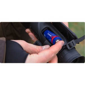 Monocular termic Hikmicro Falcon LRF 2.0 cu senzor 640×512, lentilă 50mm F0.9, telemetru laser 1000m și ecran OLED 1920×1080, ideal pentru vânătoare la distanță