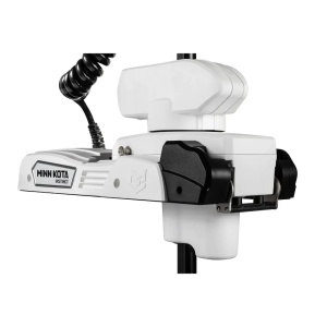 Motor electric premium alb pentru provă Minn Kota Riptide Instinct QUEST™ de 90/115lb cu ax de 152cm, finisaj saltwater alb anti-coroziune, echipat cu sistem de turnare brushless, mecanism Auto Stow & Deploy complet automat, GPS Advanced și telecomandă wi