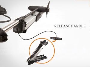 Motor trolling Haswing Cayman Pro 55lbs – montaj pe prova, control prin pedală și direcție 360°