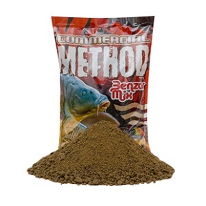 Nada Benzar Mix Method Comercial 800g – nadă special creată pentru lacuri comerciale, cu micropelete și făinuri de pește grase, ideală pentru atragerea și selecția crapului mare pe iazuri private.