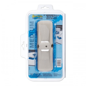 Star Brite Deluxe Block Brush Medium – Versatilitate și putere de curățare într-un design profesional, protejând barca ta împotriva zgârieturilor la fiecare spălare