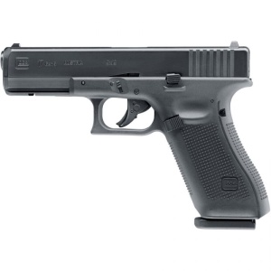 Pistol airsoft CO2 Umarex Glock 22 Gen4 6mm cu licență oficială GLOCK, energie 2 Jouli și culată metalică.