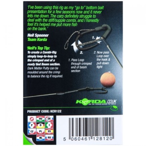 Riguri Korda Wide Gape X Loops Micro-Barbed 18lbs 3buc/plic - Img 4