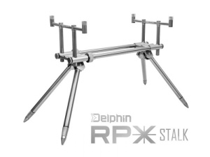 Rod Pod Delphin RPX Stalk Silver Buzzbar 2 posturi - Img 2