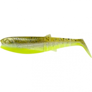 Savage Gear Cannibal Shad 6.8cm 3g 5buc/plic Green Pearl Yellow
