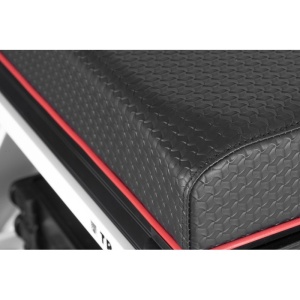 Scaun Modular Trabucco Ultra SBX36 WHT – vedere cadru aluminiu hidroformat, picioare 36mm și pedană glisantă antiderapantă.