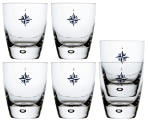 Set de 6 pahare antialunecare pentru apă de 414ml din colecția Northwind de la Marine Business, fabricate din Ecozen incasabil cu inel antiderapant din cauciuc, ideale pentru ambarcațiuni și iahturi.