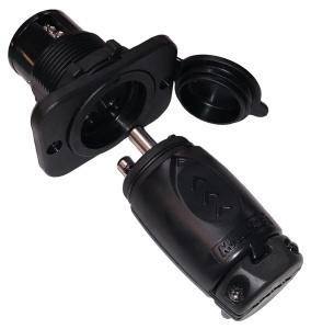 Set Priză și Ștecher Motor Trolling Marinco 70A, 12V-48V, 3 Fire