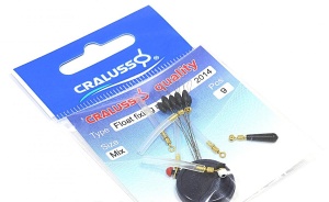 Set stopere pentru plute Cralusso Float Fixing Set cu tuburi siliconice și vârteje culisante din alamă, soluție practică pentru transformarea plutelor clasice în plute culisante.