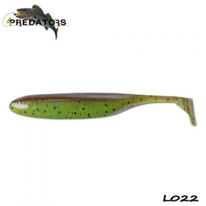 Shad 4Predators Finesse Impact 10cm Green Pumkin - Chartreuse