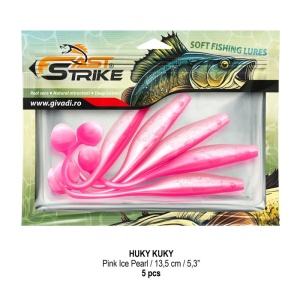 Shad soft Fast Strike Huky Kuky 13.5cm 5bucati plic blister rigid pentru salau si stiuca.