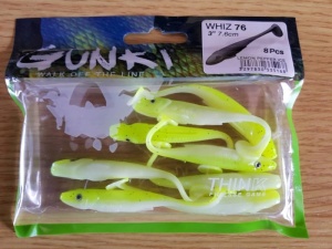 Shad Gunki Soft Bait Whiz 12.5cm Orange Chartreuse Belly - Img 5