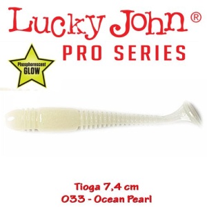 Shad Lucky John Tioga 7.4cm 2.5g Ocean Pearl